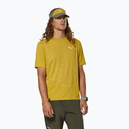 Pánske tričko Salewa Pedroc Tech Dry olive oil