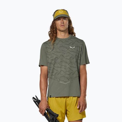 Pánske tričko Salewa Pedroc Tech Dry faded green