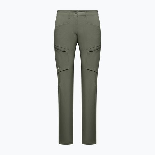 Dámske softshellové nohavice Salewa Puez DST Cargo faded green