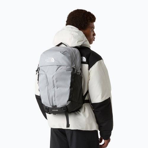 Mestský batoh The North Face Surge 31 l melt grey dark heather/tnf black