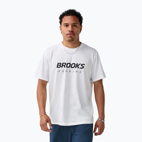 Pánske bežecké tričko Brooks Graphic white/black