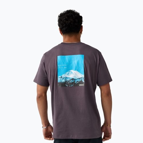 Pánske bežecké tričko Brooks Graphic dark russet/atomic blue