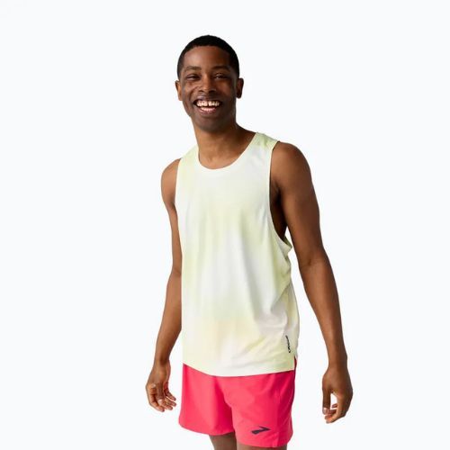 Pánske bežecké tričko Brooks Dash Singlet Printed Sleeveless euphoryc luminary