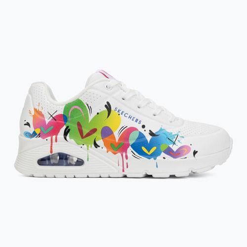 Dámske topánky SKECHERS Uno Open Your Heart white
