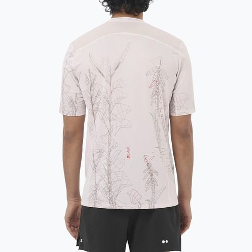 Pánske bežecké tričko Salomon S/Lab Ultra Tee Aop lilac ash