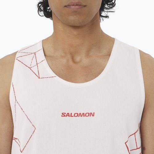 Pánske bežecké tričko Salomon S/Lab Speed Tee lilac ash/fiery red