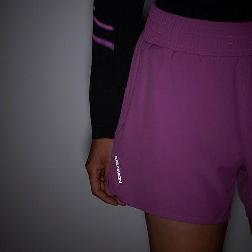Dámske bežecké šortky Salomon Shakeout Core 2IN1 4 "iris orchid"