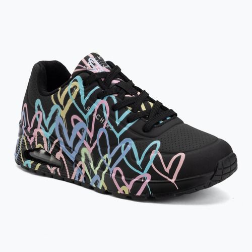 Dámske topánky SKECHERS JGoldcrown Uno Spread The Love black