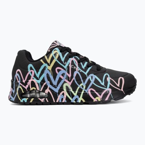 Dámske topánky SKECHERS JGoldcrown Uno Spread The Love black