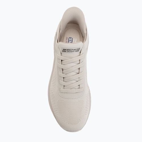 Pánske topánky SKECHERS Bobs Squad Chaos Solid Step white