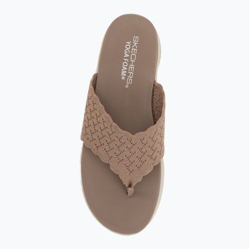 Dámske šľapky SKECHERS Ultra Flex 3.0 Rhythm Waves brown