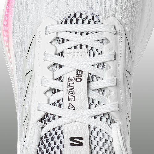 Pánske bežecké topánky Salomon Aero Glide 4 white/white/black
