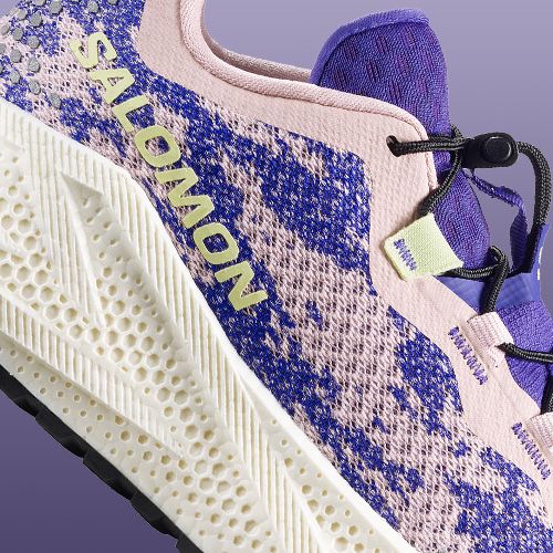 Dámske bežecké topánky Salomon Aero Glide 4 GRVL shadow gray/deep blue/butterfly