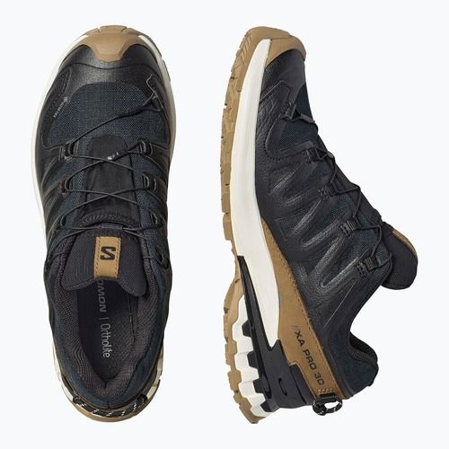 Dámske bežecké topánky alomon XA PRO 3D V9 GTX Lifelong black/coyote brown/vanilla ice