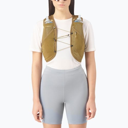 Bežecká vesta Salomon Active Skin 4 Set brilliant olive/willow