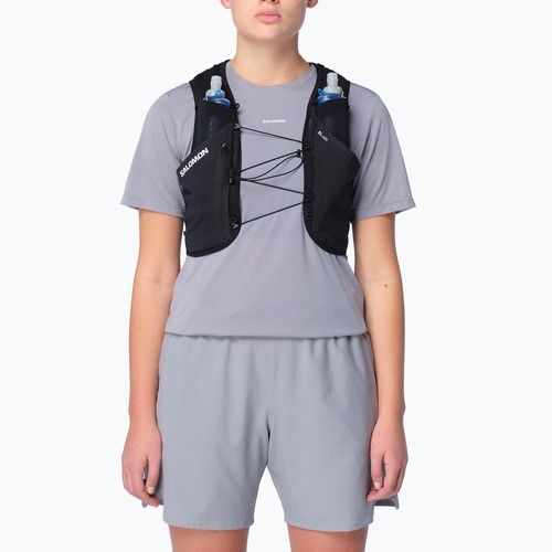 Bežecká vesta Salomon S/Lab Pulsar with 3 Flasks black/white