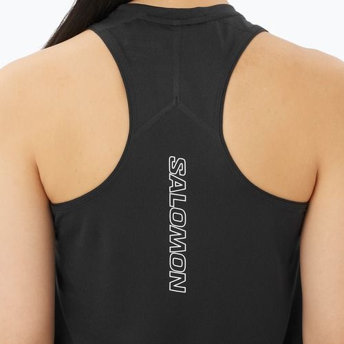 Dámske bežecké tričko Salomon Sense Aero Short Tank deep black
