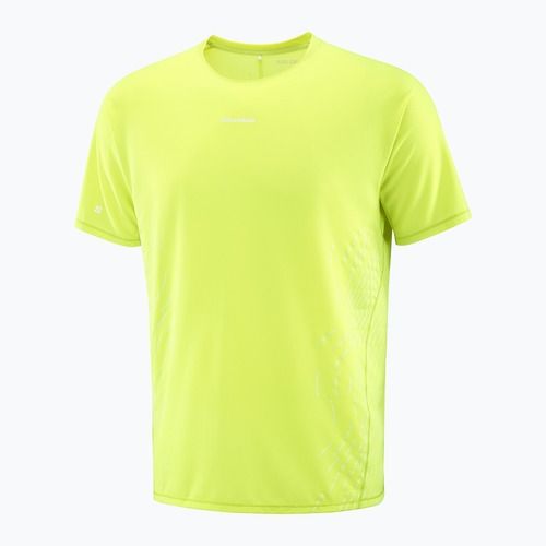 Pánske bežecké tričko Salomon Sense Aero SS Tee GFX acid lime