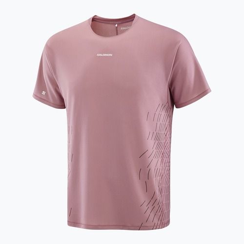 Pánske bežecké tričko Salomon Sense Aero SS Tee GFX dusky orchid