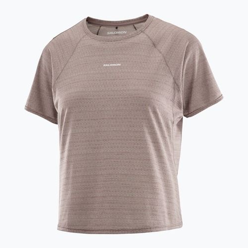 Dámske bežecké tričko Salomon Shakeout Air Cropp iron
