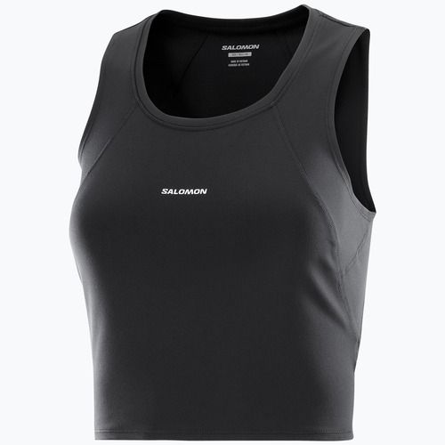 Dámske bežecké tričko Salomon SHAKEout Bliss Tanklette deep black