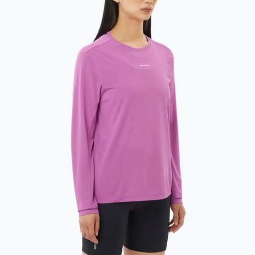 Dámske bežecké tričko longsleeve Salomon Shakeout Core iris orchid