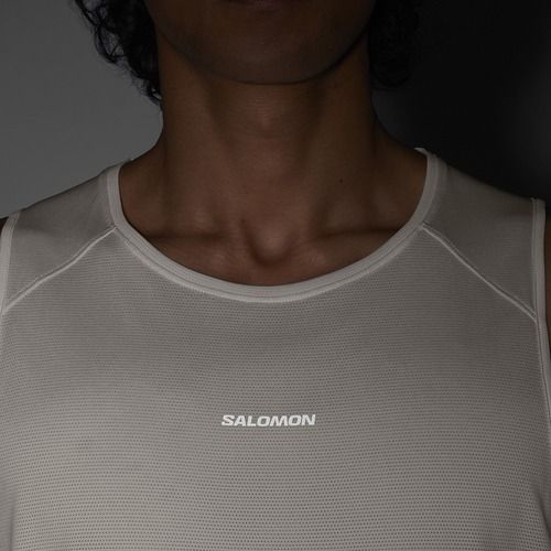 Pánske tričko Salomon Shakeout Core whisper white