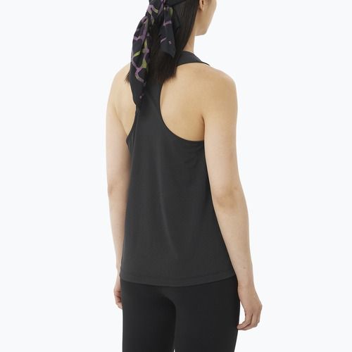 Dámske bežecké tričko Salomon Shakeout Core Tank GFX deep black
