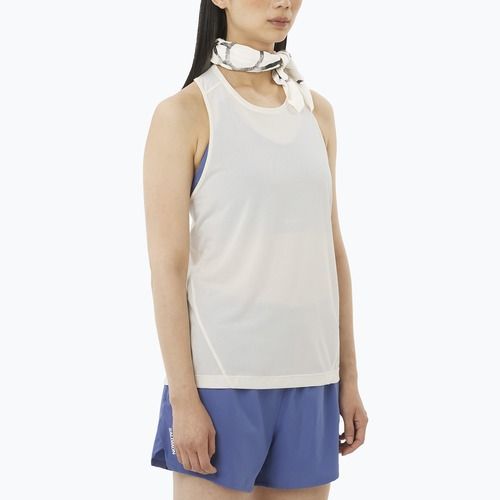 Dámske bežecké tričko Salomon Shakeout Core Tank whisper white