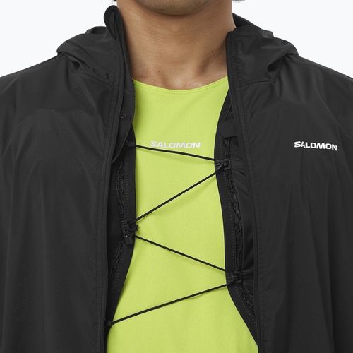 Pánska bežecká bunda Salomon Sense Aero Wind black