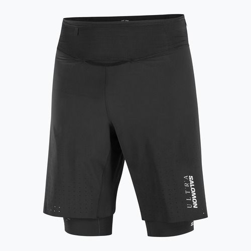 Pánske bežecké šortky Salomon S/Lab Ultra 2IN1 deep black