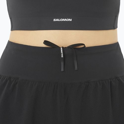 Dámske bežecké šortky Salomon Sense Aero Stow 4" deep black