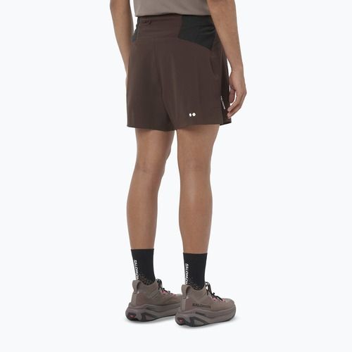 Pánske bežecké šortky Salomon Sense Aero Stow 5" coffee bean
