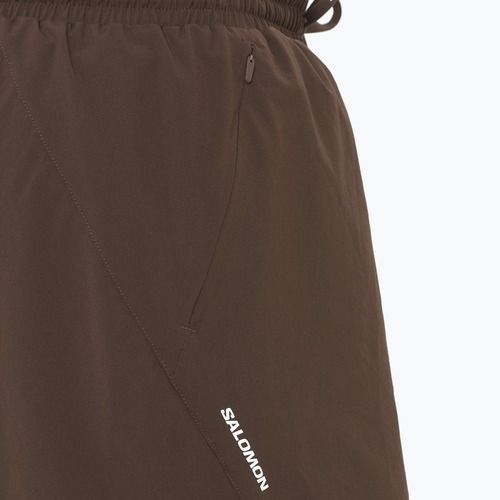 Pánske bežecké šortky Salomon SHAKEout Core 5 "coffe bean"