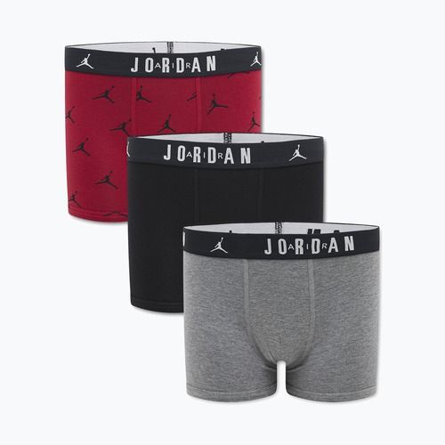Detské bokserky Jordan JHB Flight Cotton Essential 3 pairs gym red