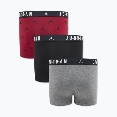 Detské boxerky Nike Jordan JHB Flight Cotton Essential 3 pairs gym red