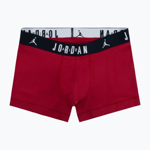 Pánske boxerky Nike Jrdan JHM Flight Cotton Trunk 3 páry gym red/black