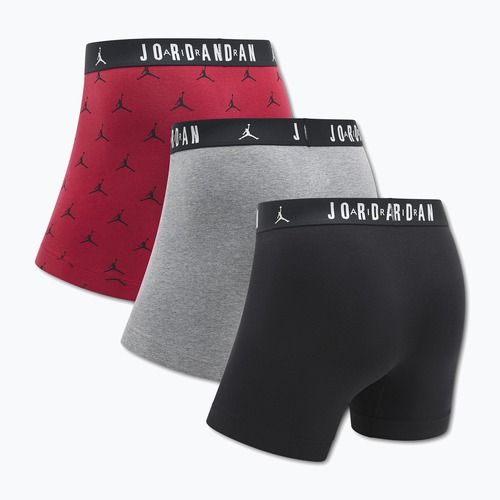 Pánske boxerky Nike Jordan JHM Flight Cotton Essential 3 páry gym red