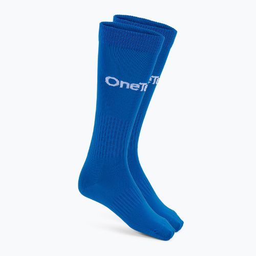 Detské futbalové ponožky OneTeam Precision football socks set 2-pack modrý