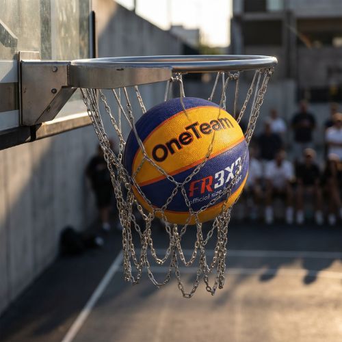 Basketbalová lopta OneTeam Rim Rush Fiba 3x3 blue