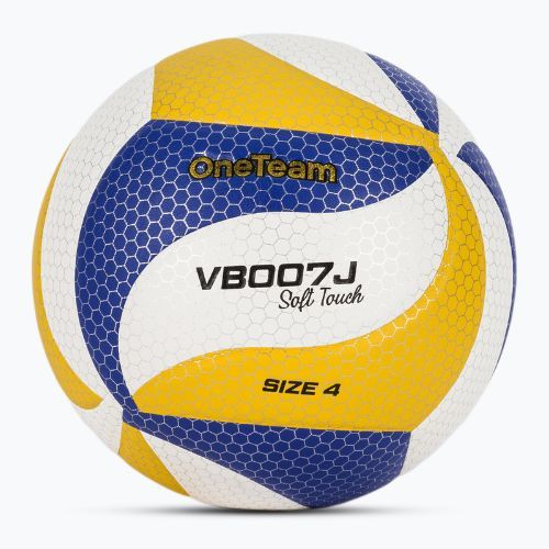 Detská volejbalová lopta OneTeam VB007J yellow/blue/white size 4