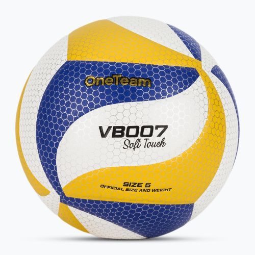 Volejbalová lopta OneTeam VB007 yellow/blue/white size 5
