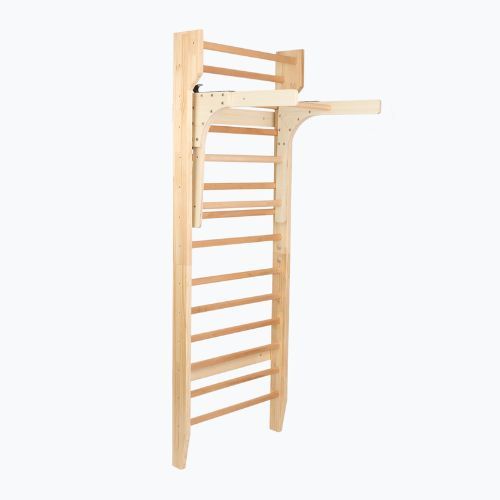Gymnastická rebrina s hrazdou XTREXO LW100 wooden