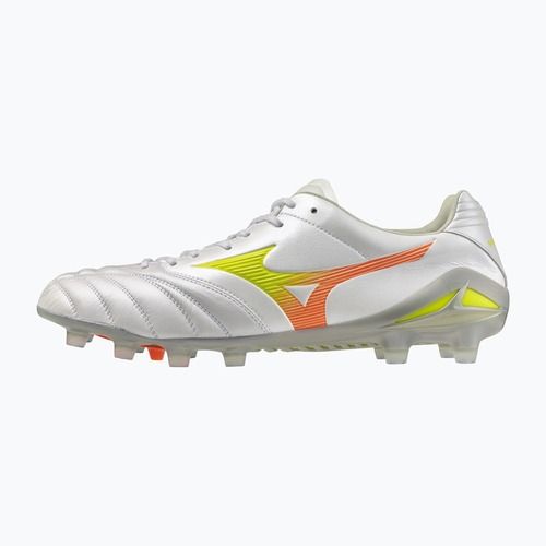 Kopačky  Mizuno Monarcida Neo III Elite FG white/evening primrose/lava orange