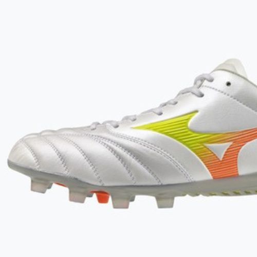 Kopačky  Mizuno Monarcida Neo III Elite FG white/evening primrose/lava orange