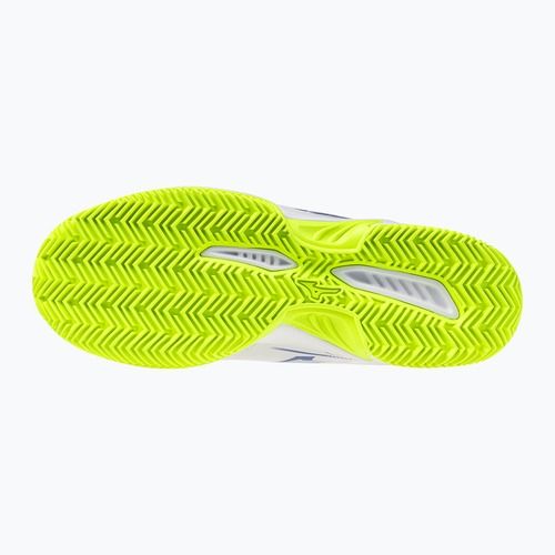 Pánske tenisové topánky  Mizuno Break Shot 5 CC white/dazzling blue/ lightning