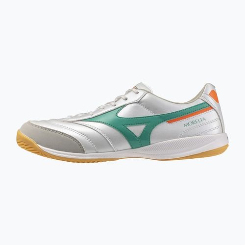 Kopačky  Mizuno Morelia Sala Pro IN white/arcadia/lava orange