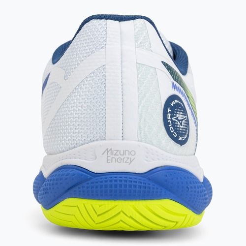 Pánske tenisové topánky  Mizuno Wave Enforce Court AC white/dazzling blue/ lightning