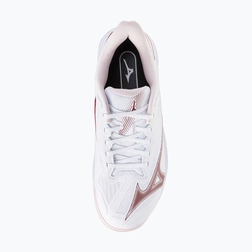 Dámske tenisové topánky  Mizuno Wave Exceed Court CC W white/pinkesque/barbados cherr