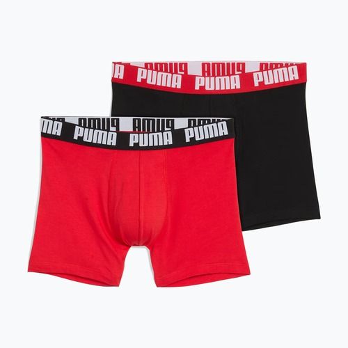 Pánske boxerky PUMA Everyday Basic 2 páry red/black